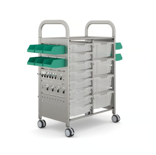 Callero STEAM Double Trolley 8 Shallow & 4 Deep Trays