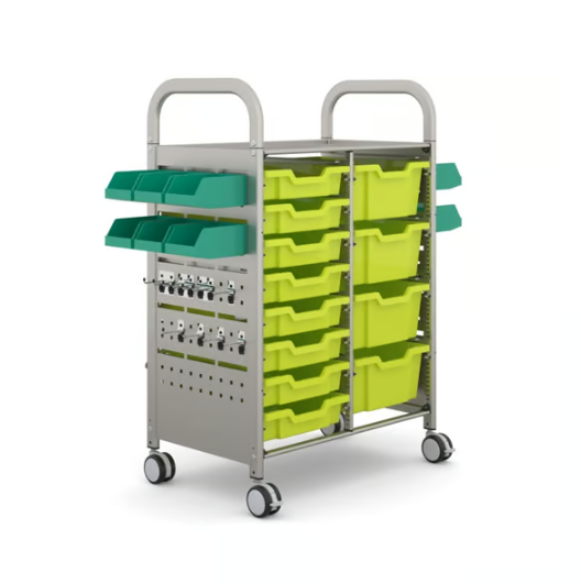 Callero STEAM Double Trolley 8 Shallow & 4 Deep Trays