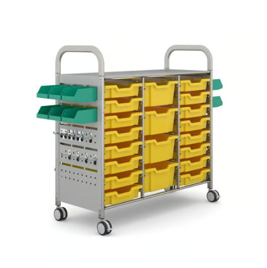 Callero STEAM Treble Trolley 16 Shallow & 4 Deep Trays
