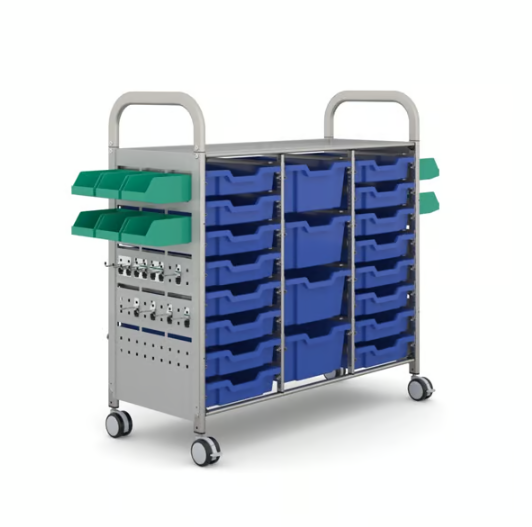 Callero STEAM Treble Trolley 16 Shallow & 4 Deep Trays