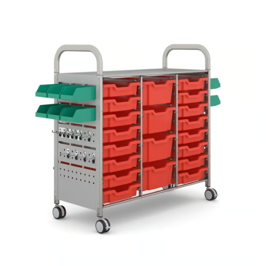 Callero STEAM Treble Trolley 16 Shallow & 4 Deep Trays
