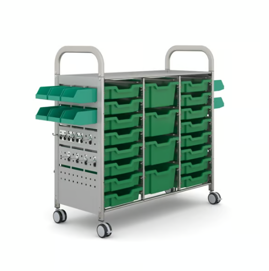 Callero STEAM Treble Trolley 16 Shallow & 4 Deep Trays
