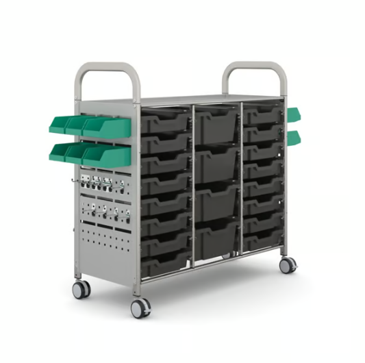Callero STEAM Treble Trolley 16 Shallow & 4 Deep Trays