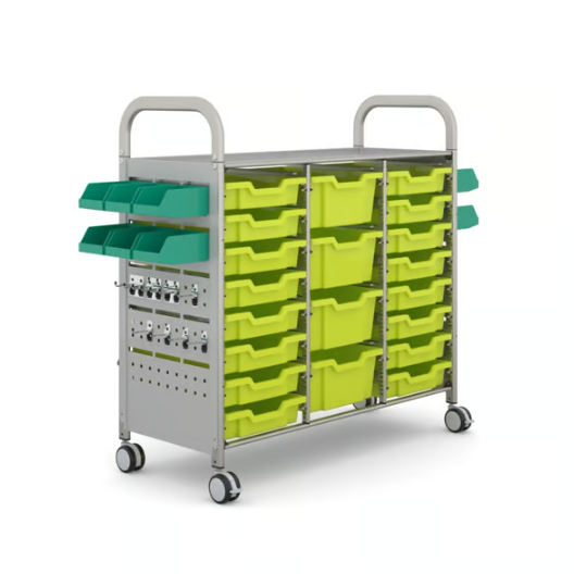 Callero STEAM Treble Trolley 16 Shallow & 4 Deep Trays
