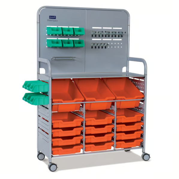 Callero  MakerSpace Trolley 3 Deep & 12 Shallow Trays