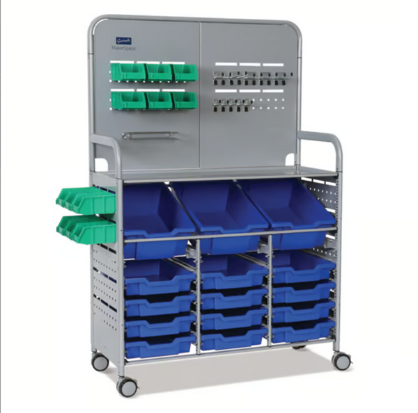 Callero  MakerSpace Trolley 3 Deep & 12 Shallow Trays