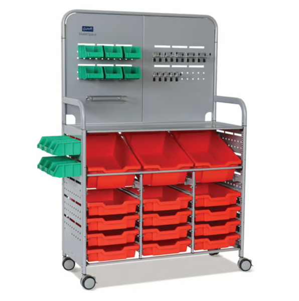 Callero  MakerSpace Trolley 3 Deep & 12 Shallow Trays
