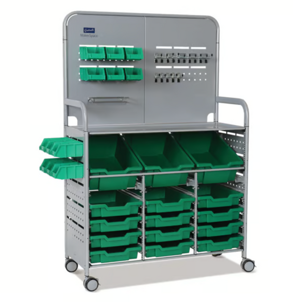 Callero  MakerSpace Trolley 3 Deep & 12 Shallow Trays