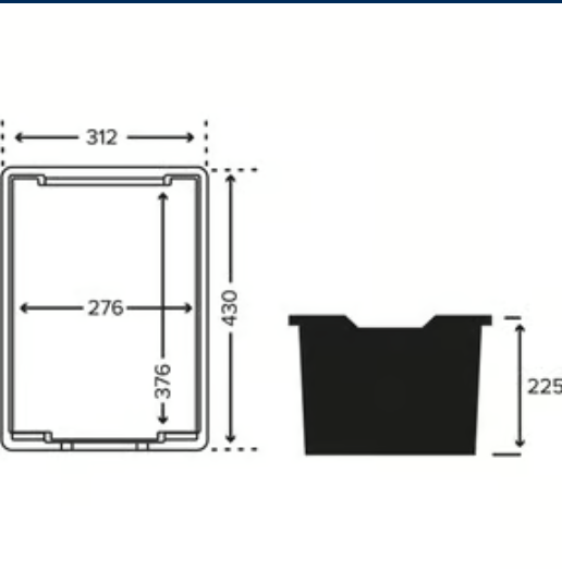 Standard F25 Extra Deep Tray (pack of 10)