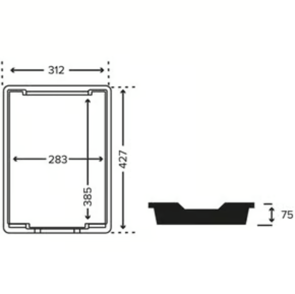 Standard F1 Shallow Tray (pack of 32)