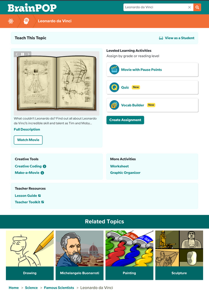 Arts and Music @BrainPOP.com