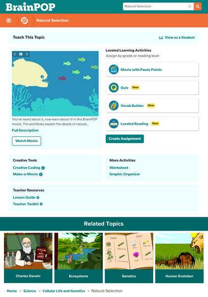 Biology @BrainPOP.com