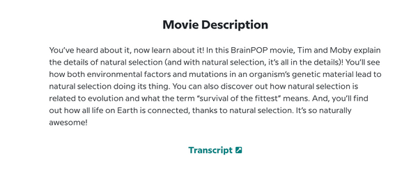 Biology @BrainPOP.com
