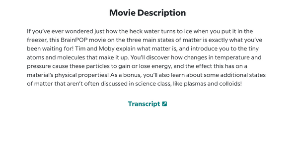 Chemistry @BrainPOP.com