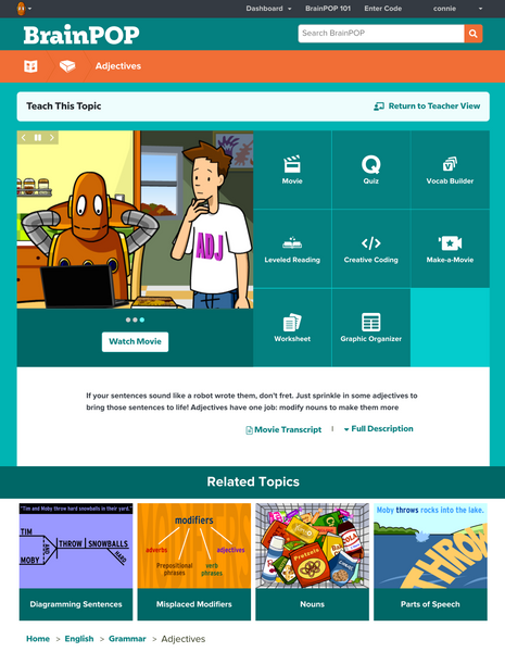 English @BrainPOP.com