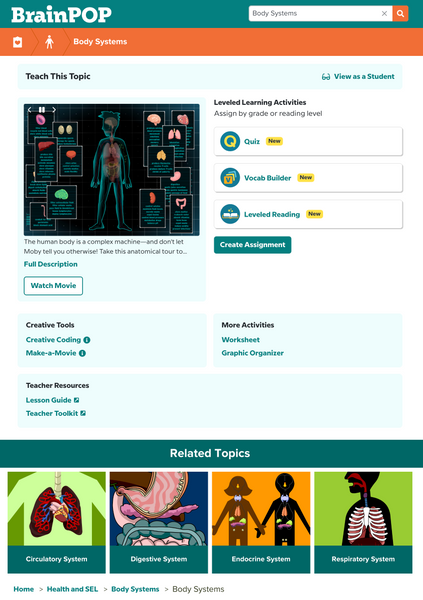 Health @BrainPOP.com