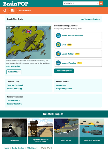 History and Culture @BrainPOP.com