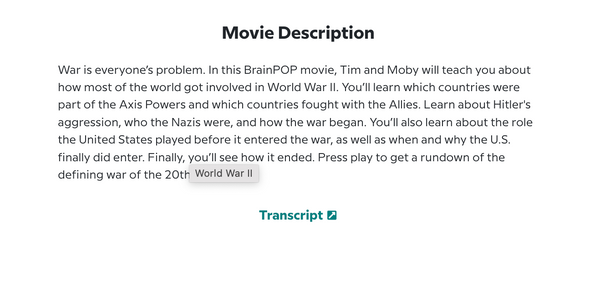 History and Culture @BrainPOP.com