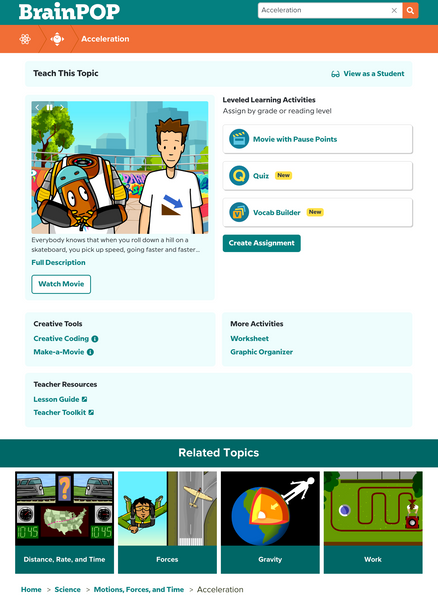 Physics @BrainPOP.com