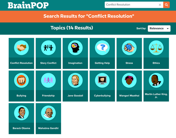 Social Emotional Learning (SEL) @BrainPOP.com