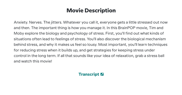 Study and Exam Skills @BrainPOP.com