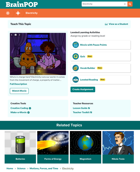 Technology @BrainPOP.com