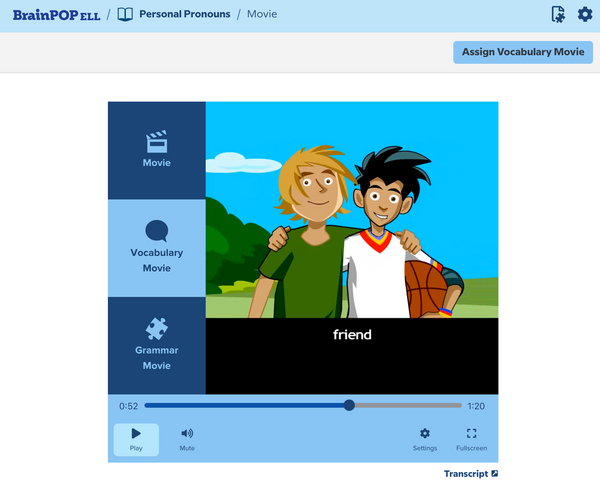 BrainPOP ELL (English Language Learning)