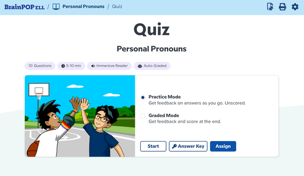 BrainPOP ELL (English Language Learning)