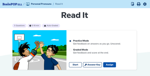 BrainPOP ELL (English Language Learning)