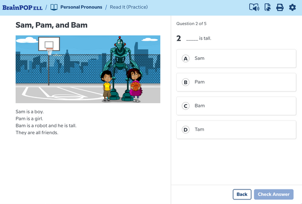 BrainPOP ELL (English Language Learning)