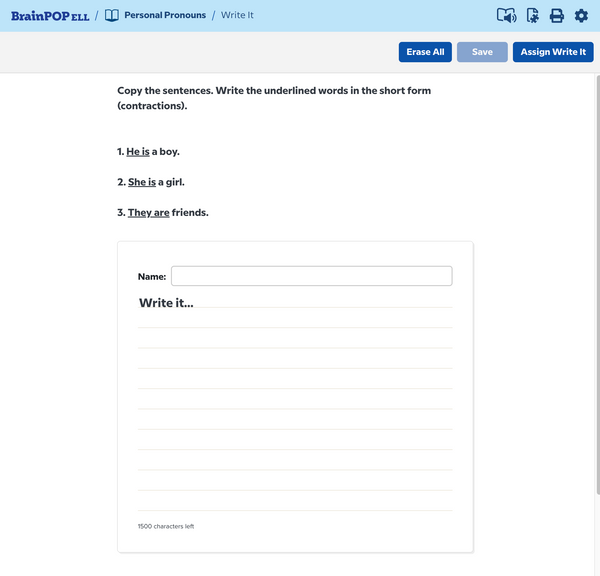 BrainPOP ELL (English Language Learning)