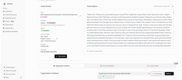 Audio transcription