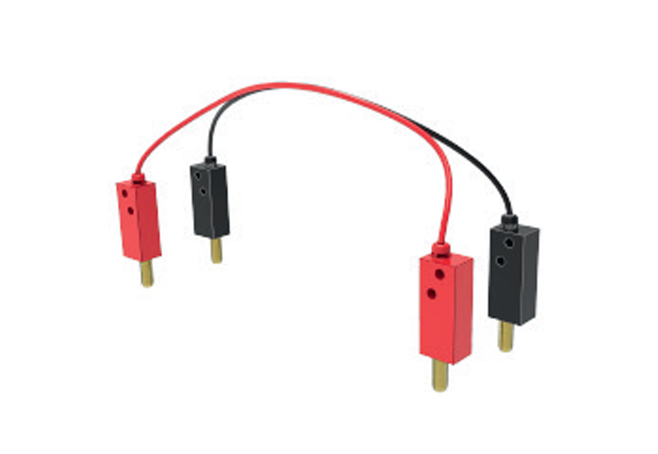 Lead red/black with 4 fischertchnikv-plugs 100/200/300/400 mm