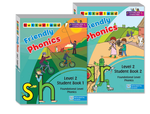 Friendly Phonics - Level 2 - Student Books (Set of 2)