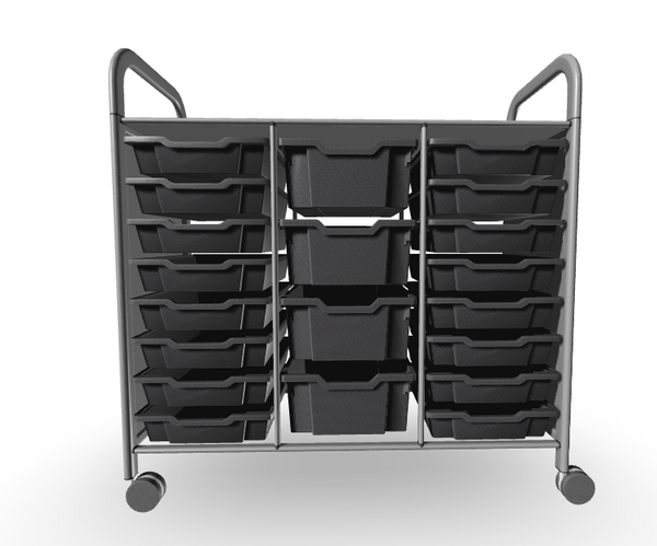 Callero Plus Treble Trolley 16 Shallow & 4 Deep Trays
