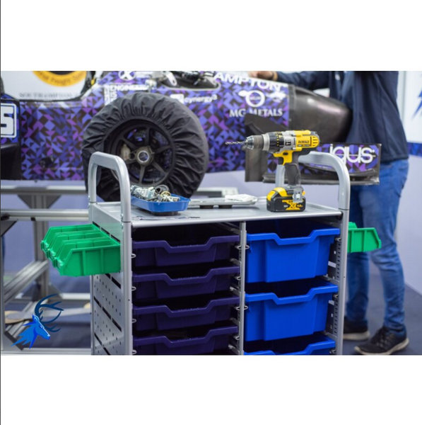 Callero STEAM Double Trolley 8 Shallow & 4 Deep Trays