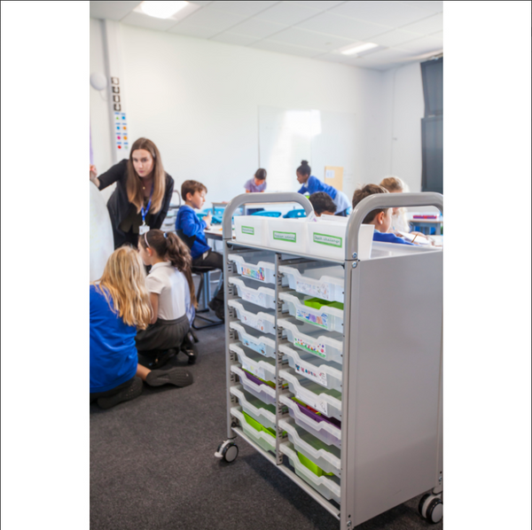 Callero Plus Double Trolley 16 Shallow Trays