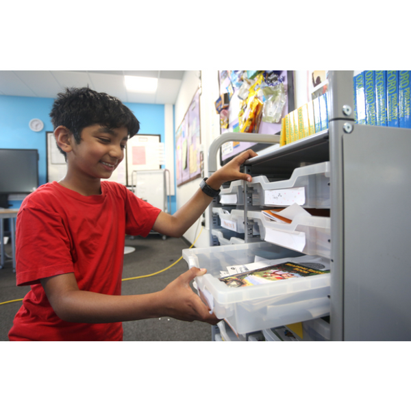 Callero Plus Double Trolley 16 Shallow Trays