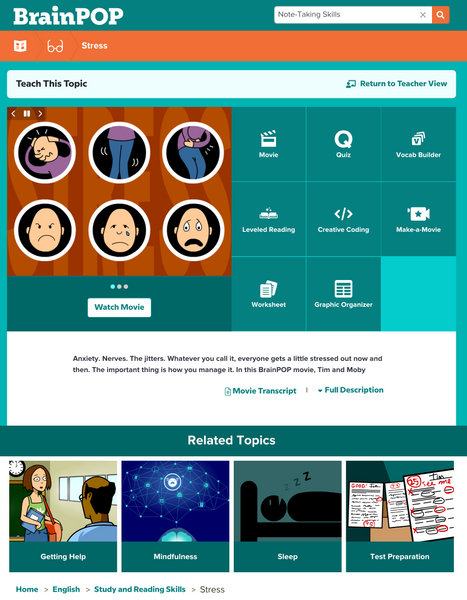 Study and Exam Skills @BrainPOP.com