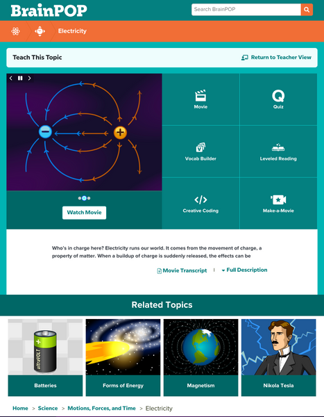 Technology @BrainPOP.com