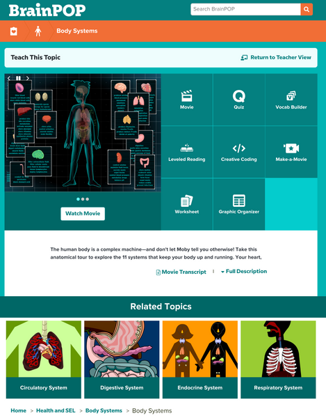 Health @BrainPOP.com