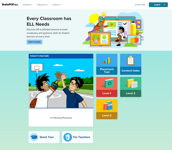 BrainPOP ELL (English Language Learning)