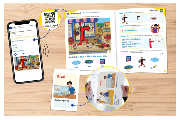 Friendly Phonics - Level 1 - Student Books (Set of 2)