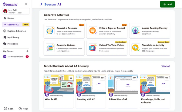 Seesaw Instruction and Insights | Seesaw AI