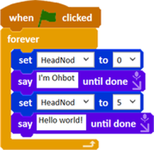 Ohbot (with course materials)