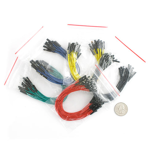 Jumper Wires Premium 6" M/F Pack of 100