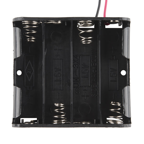 4 x AA Battery Cage with Lead and 2.1mm DC jack