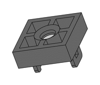 Magnetic ball holder, black