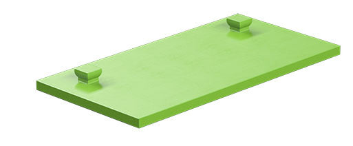 Mounting plate 30 x 60, red/ yellow/ green