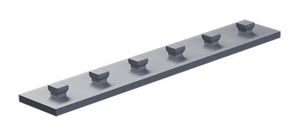 Mounting plate 15 x 90, red/ yellow/ silver